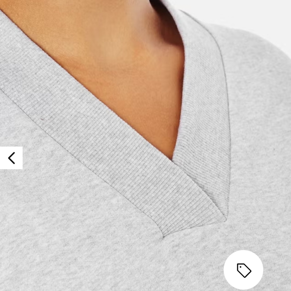 Kenzo Light Gray V‑Neck Oversized Sweatshirt - Picture 4 of 16